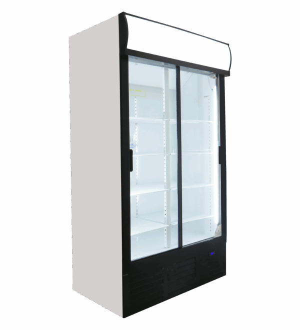 Fridge Star Double Sliding Door Beverage Fridge 1140mm