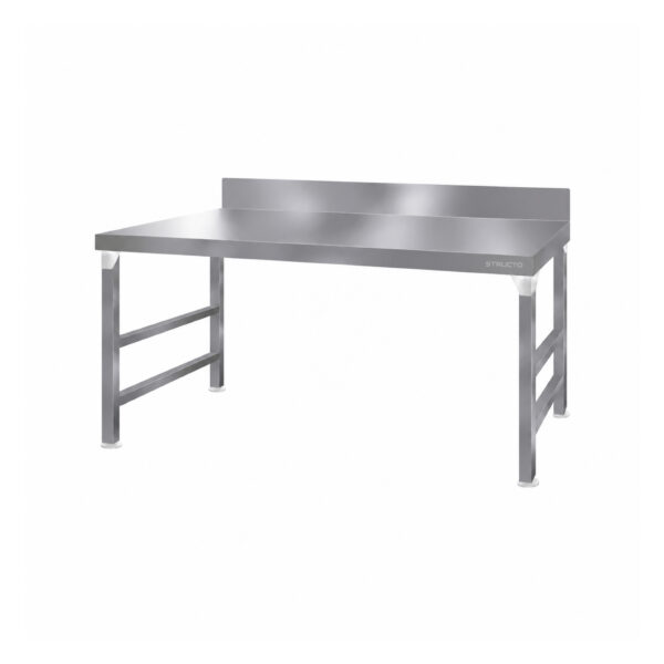 stainless steel prep table with splashback 1650mm