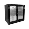 2 sliding door back bar cooler