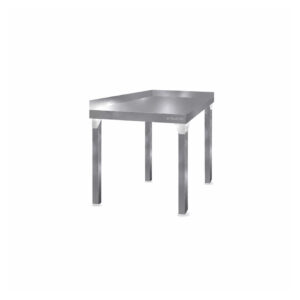 Stainless Steel Corner Table With Splashback