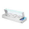 Aloma Bain Marie with Sneeze Guard - 3 Inserts