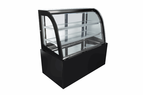 Cake Display Cooler - 900mm - Curved Glass F/M