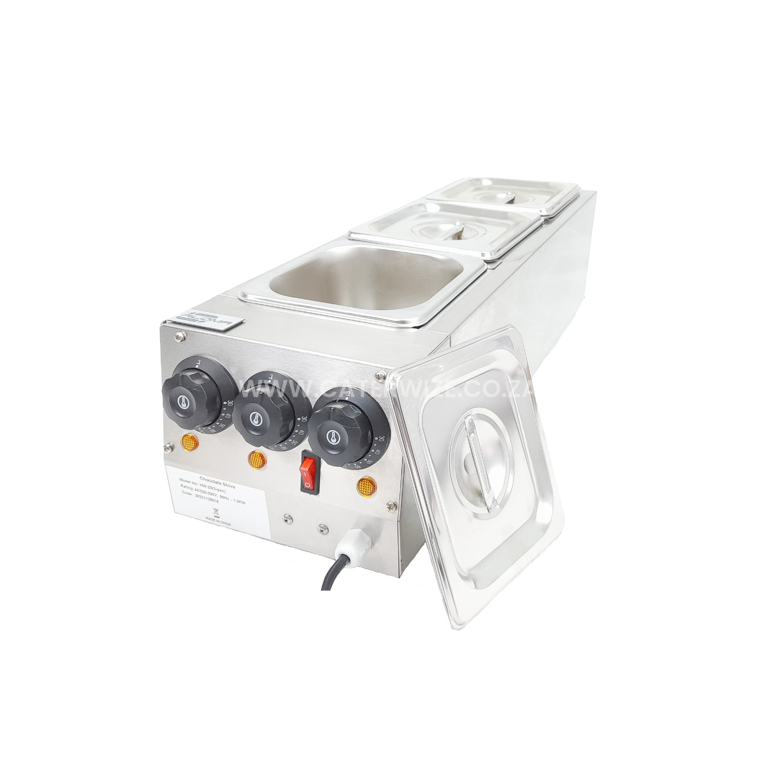 Aloma Chocolate Melting Machine (3 Division) - CaterWize SA