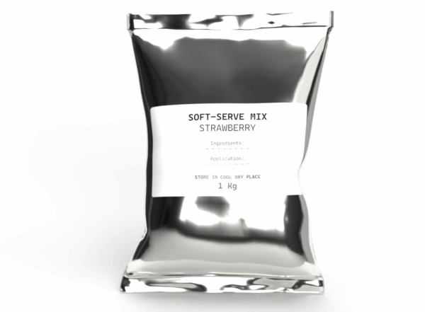 Soft Serve Powder Mix - 1kg Strawberry