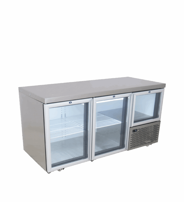 2.5 Glass Door Underbar Fridge 1722mm / 633L