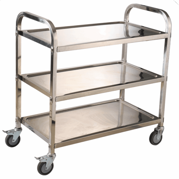 3 Tier Stainless Steel Trolley