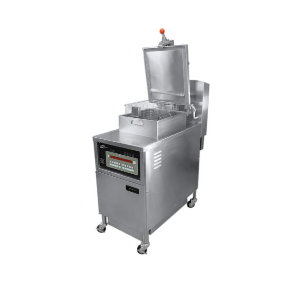 pressure fryer side view programmable