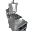 side view open top pressure fryer