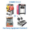 Fun Party Equipment Combo 2 - Ice Cream and Slush Machine, Waffle & Popcorn Machine