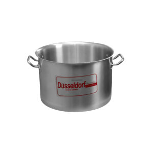Düsseldorf Stainless Steel Stock Pot 31L with Lid and Fixed Side Handles